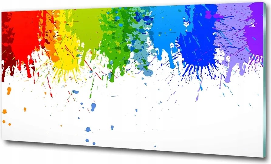 Fotó-kép edzett üveg Szivárvány foltok 100x70