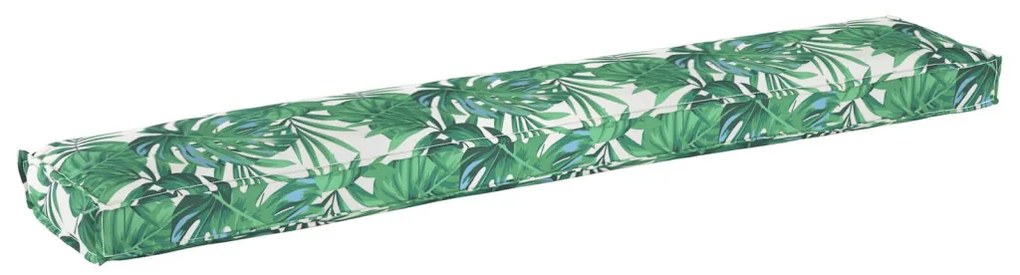 Raklappárnák padra 2 db Levélminta 200x40x8 cm Oxford szövet