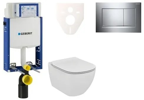 Fali WC szett Geberit befalazáshoz + Ideal Standard Tesi WC 110.302.00.5NE6