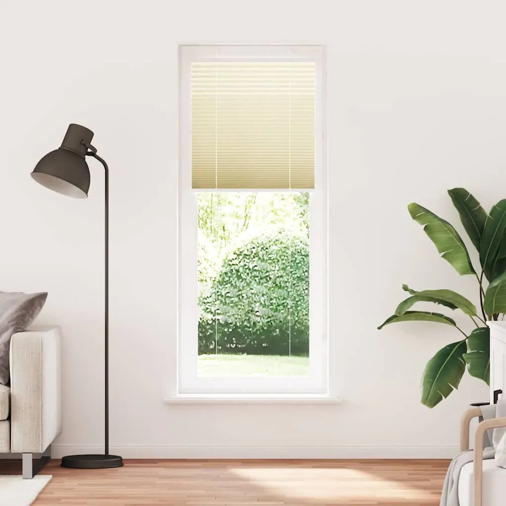 pliszírozott redőny krém 75x200 cm szövetszélesség 74,4 cm