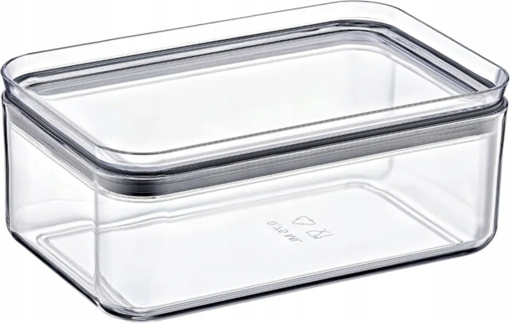 Easyform Crystal konyhai rendszerező tartály légmentesen záródó 0,75l