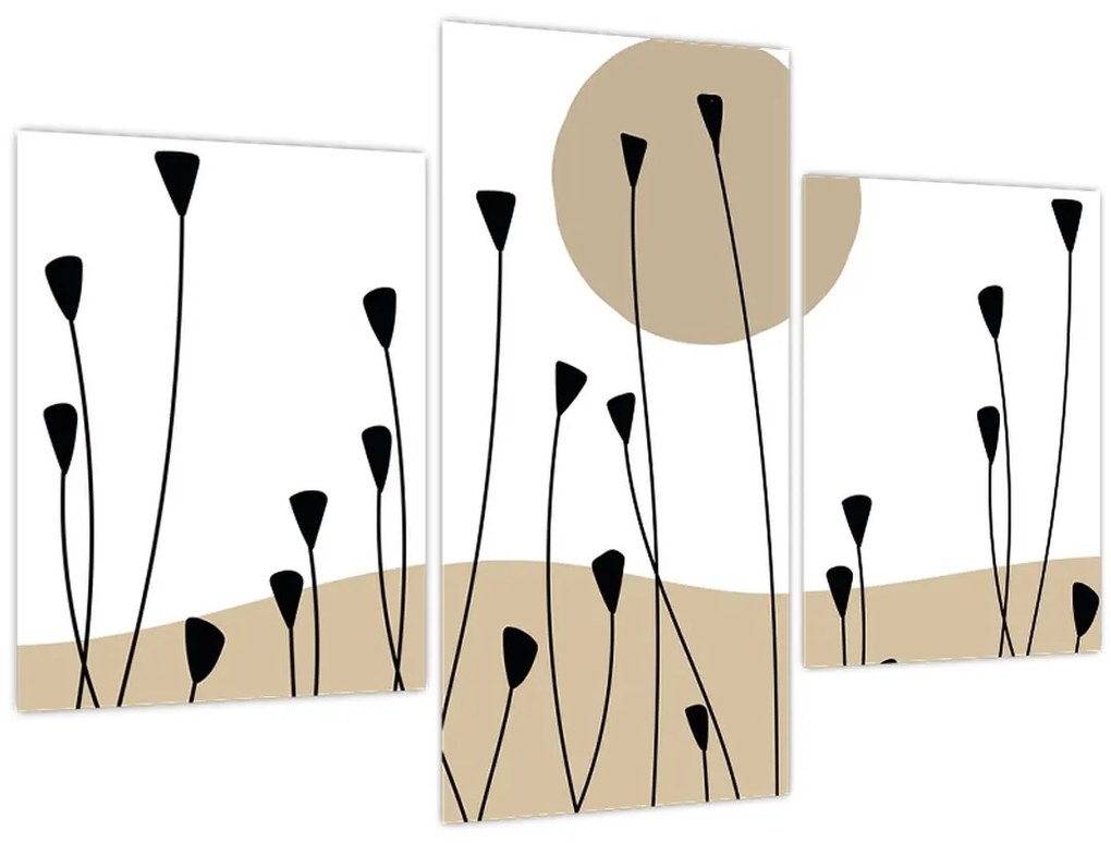 Kép - Grafikus rét N⁰2 (90x60 cm)