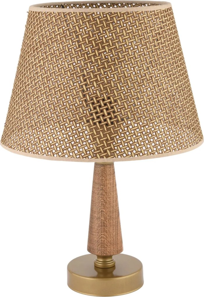 Fém éjjeli lámpa, teve-barna, 20 cm – TR390FLH2721