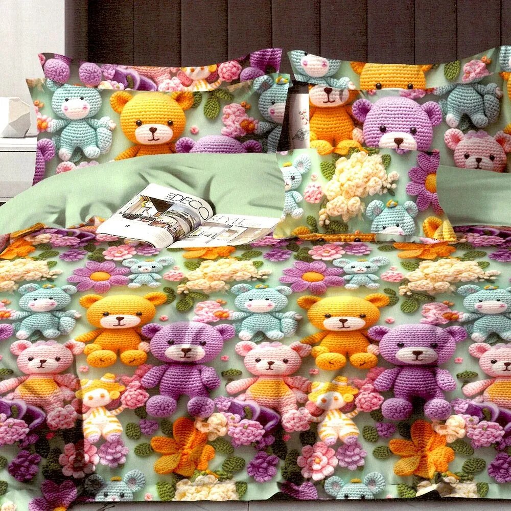 Gyerek ágyneműhuzat NINO BEARS 100x140 cm