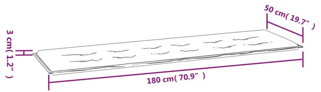 piros oxford szövet kerti padpárna 180 x 50 x 3 cm