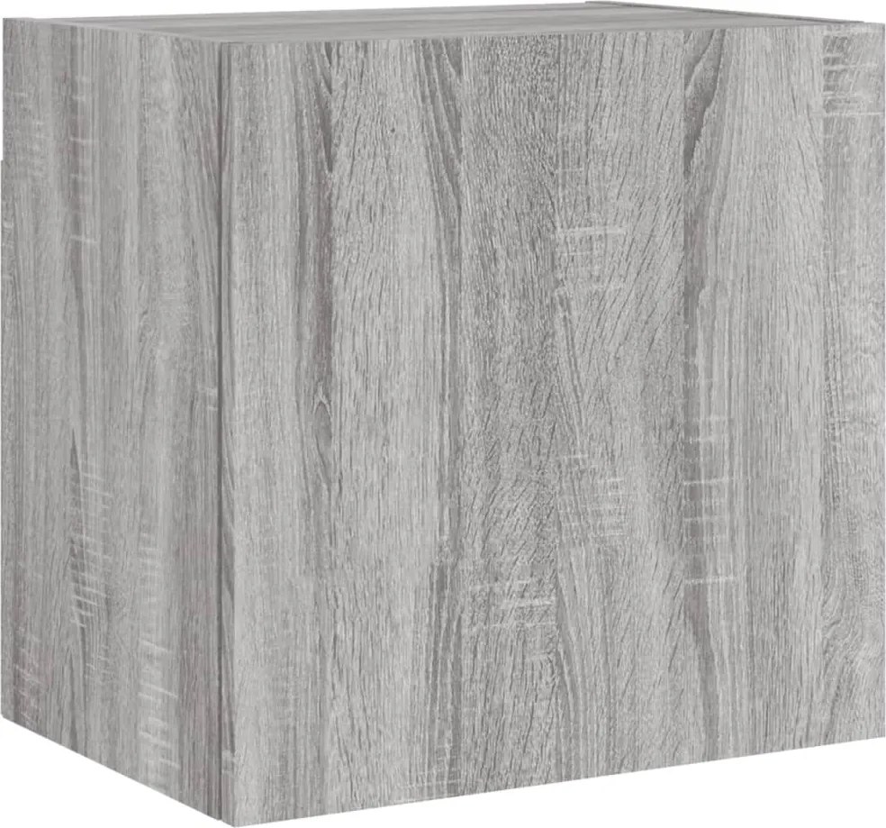 vidaXL szürke sonoma színű szerelt fa fali TV-szekrény 40,5x30x40 cm