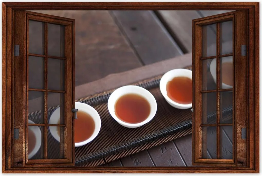 Poszterek 120x80 Tea japán módra