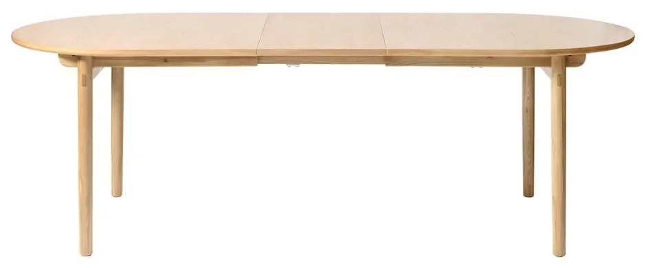 Bővíthető étkezőasztal tölgyfa dekorral 100x190 cm Carno – Unique Furniture