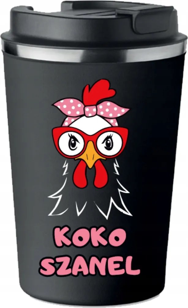 Prémium Termo Bögre fekete Anyák napi ajándék Koko Sanel KT_5