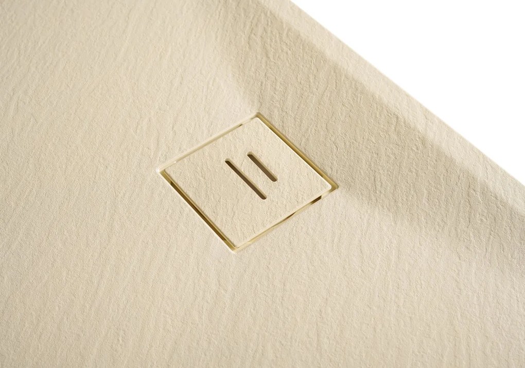 Erga Hyper, SMC zuhanytálca 120x90x2,6 cm + szifon, bézs matt, ERG-V06-SMC-9012S-BG