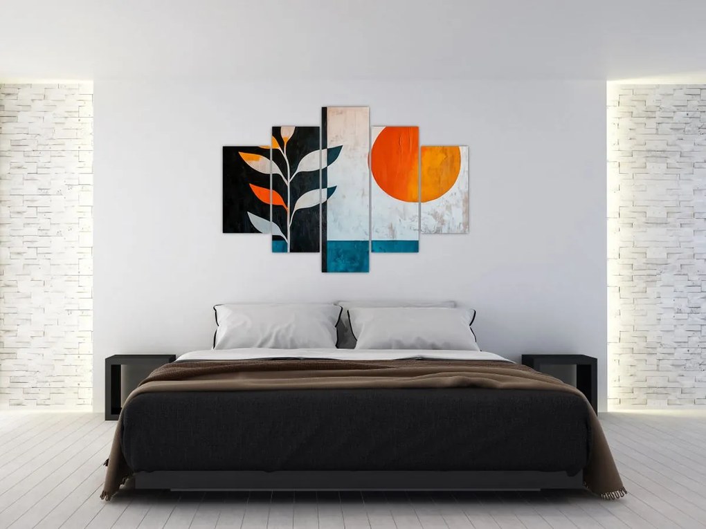 Kép - Növény és nap absztrakciója (150x105 cm)