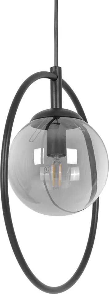 KAJA K-3835 DAVOS Fekete Színű Függeszték 1xE14 10W IP20