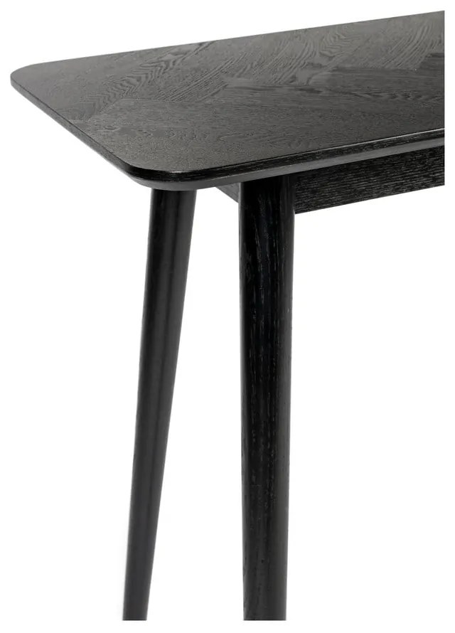 Fekete konzolasztal 40x120 cm Fabio – White Label
