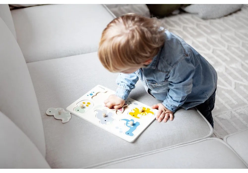 Fa formabeillesztős puzzle (részek száma 6) Dinosaurs – Kindsgut