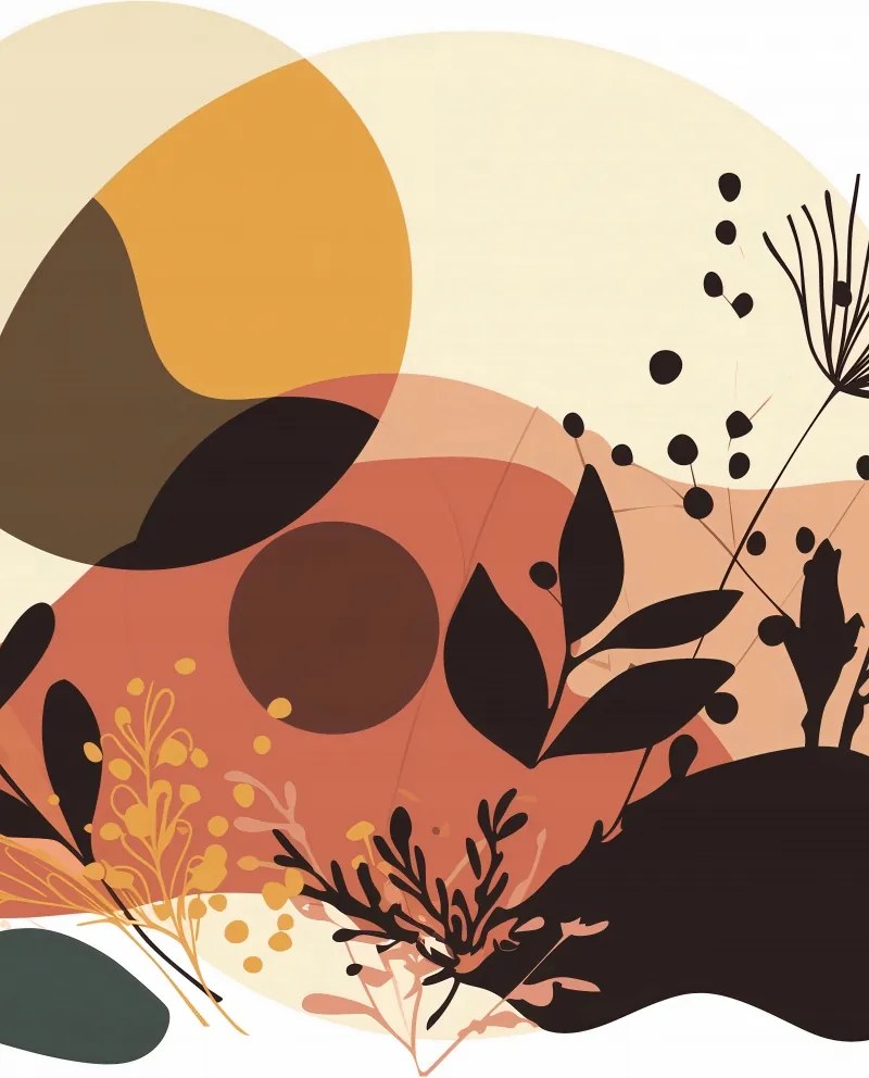 Poszter 75x100cm Naplemente a kertben