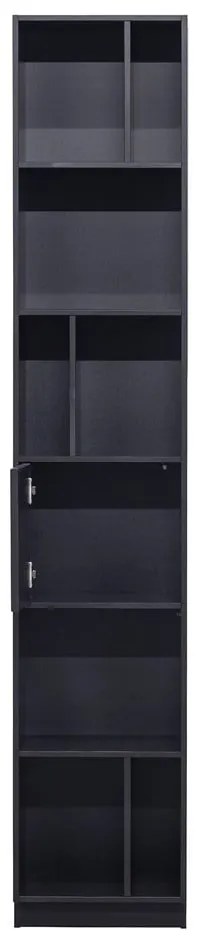 Fekete borovi fenyő moduláris könyvespolc 340x210 cm Finca – WOOOD