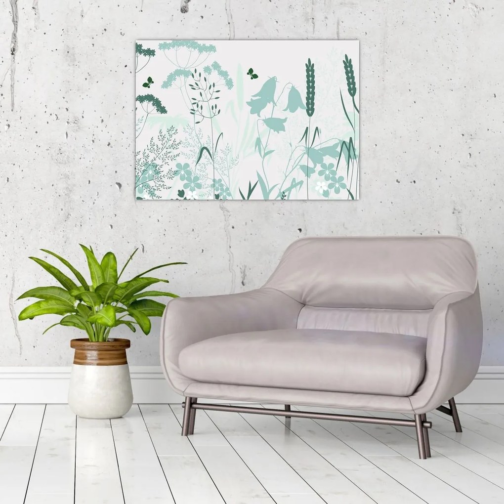 Kép - rét vektor (70x50 cm)