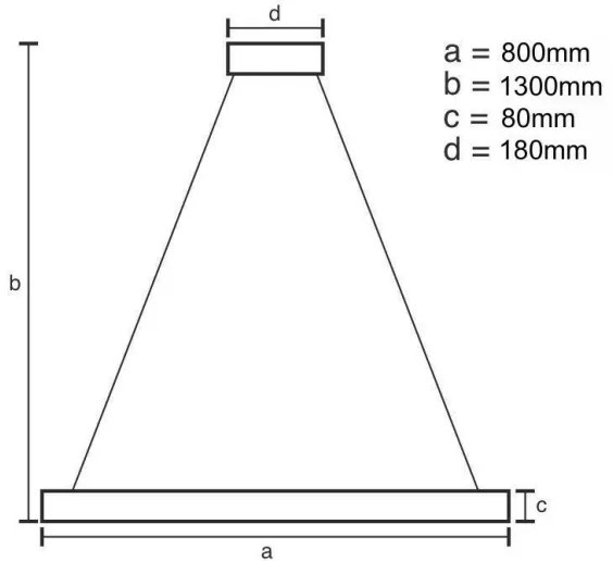 LED állítható fényerejű kristály csillár kábellel LED/50W/230V + DO