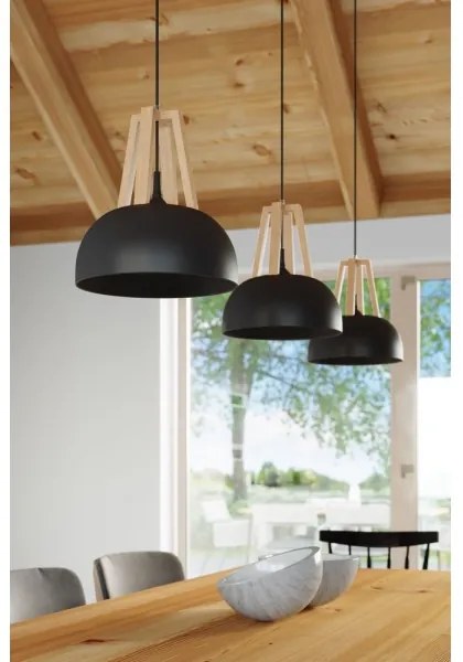 Sollux SL.0390 - Csillár zsinóron CASCO 1xE27/60W/230V átm. 30 cm