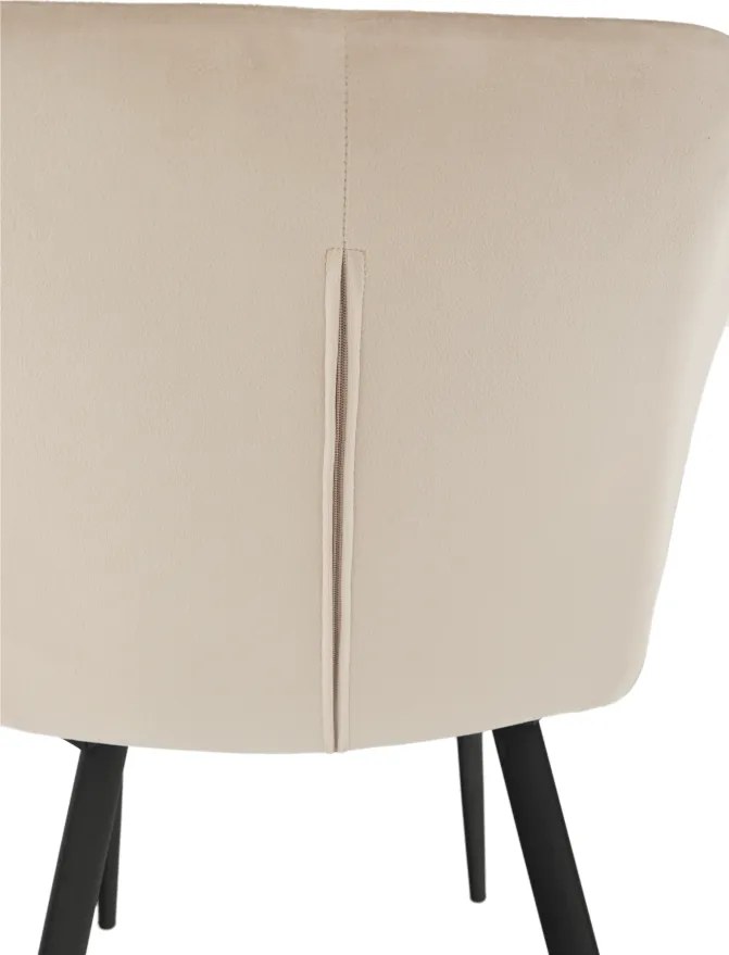 Szék, szövet bézs/fekete lábak, ODOVEL