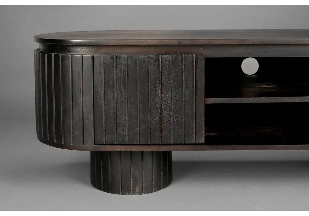 Sötétbarna mangófa TV-állvány 140x45x40 cm Kenji – Dutchbone