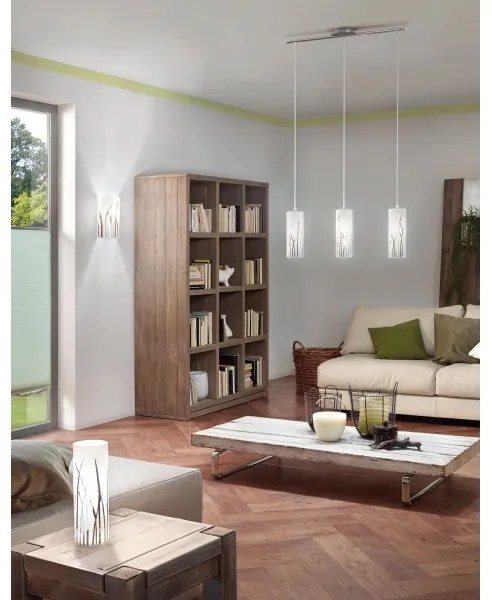 Eglo 92741 - Mennyezeti függesztékes lámpa RIVATO 3xE27/60W/230V
