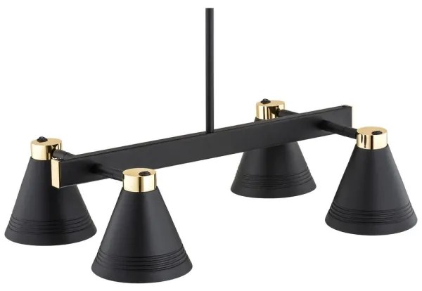 Argon 1774 - Csillár rúdon AVALONE 4xE27/15W/230V arany/fekete