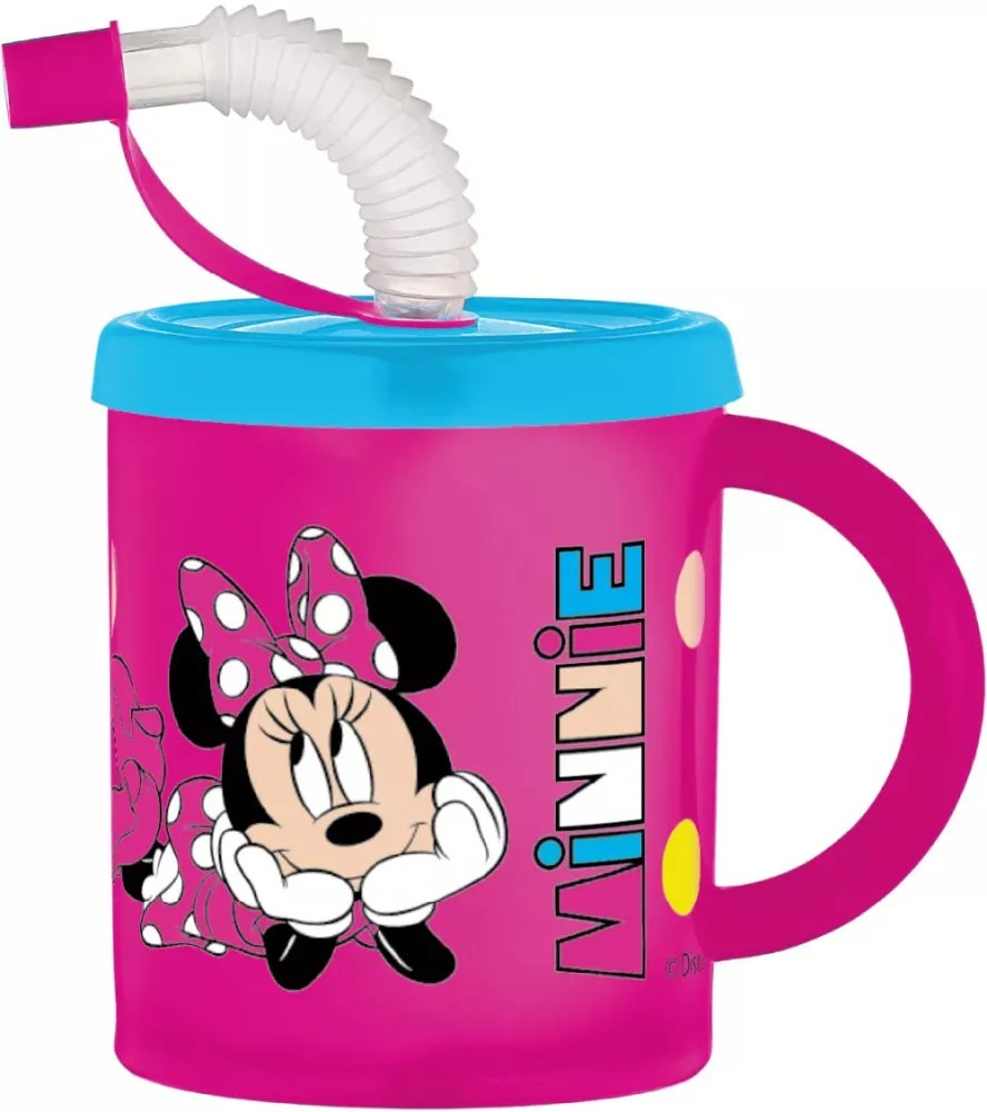 Disney Minnie szívószálas bögre 210ml