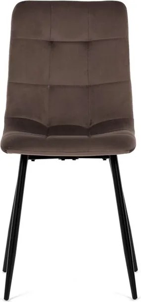Étkezőszék barna, bársony anyag CT-281 BR4