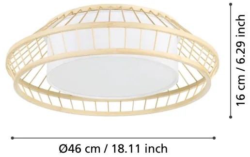 Eglo 900841 - LED RGBW Dimmelhető mennyezeti lámpa YUKU-Z LED/22W/230V