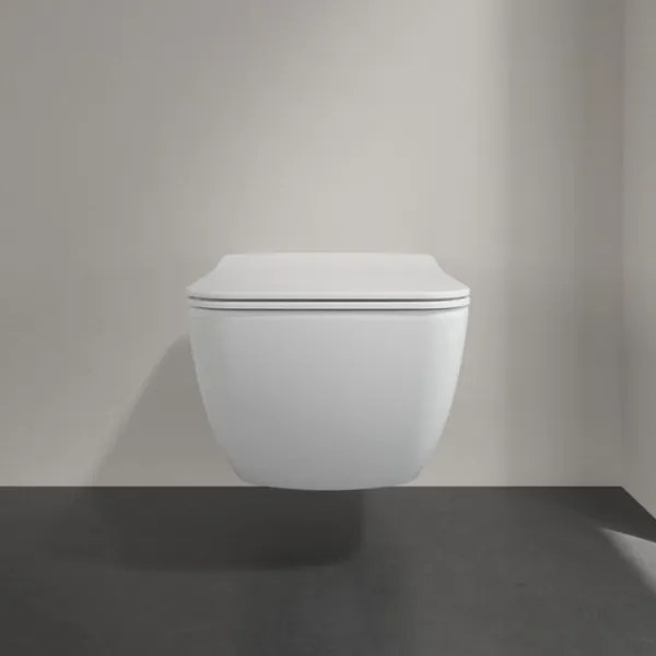 Villeroy & Boch 4611RLR1 - Függesztett WC SoftClose ülőkével VENTICELLO kerámia/fehér