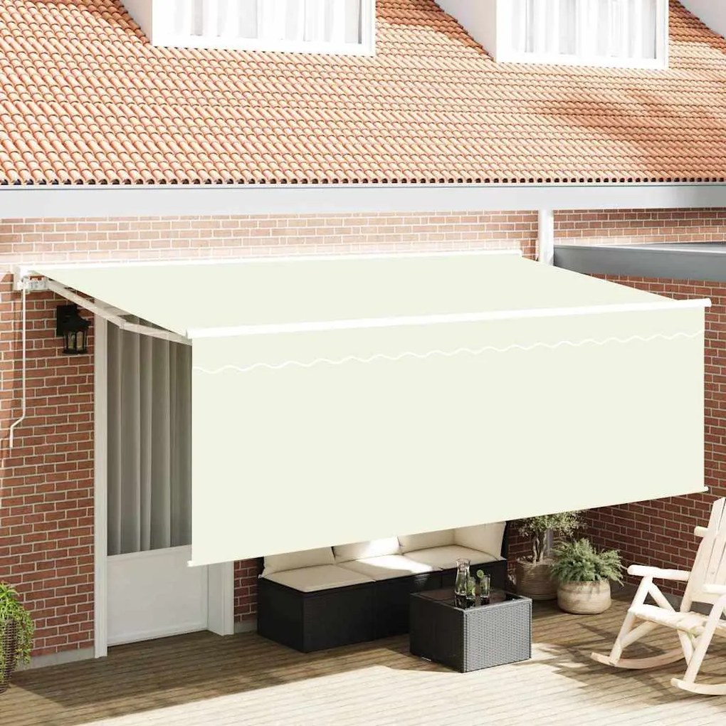 Behúzható napellenző Krém 400 x 200 cm szövet