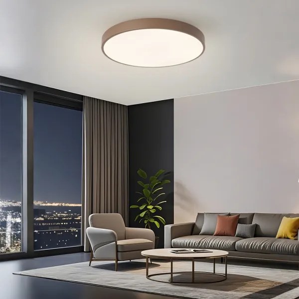 Brilagi - LED dimmelhető mennyezeti lámpa POOL LED/60W/230V 3000-6000K 60 cm barna+távirányító