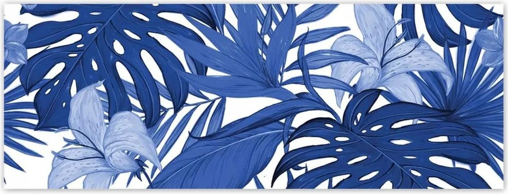 Fotótapéták 250x93 Classic Blue Monstera