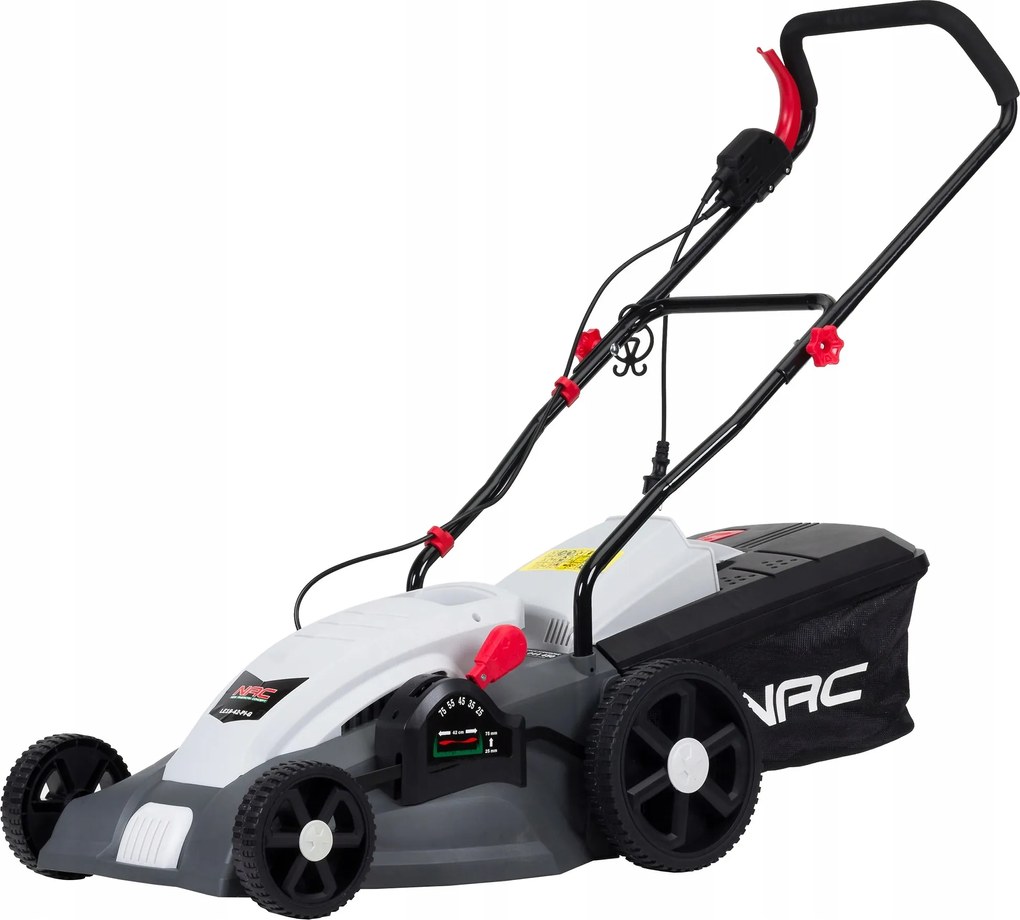 Nac Elektromos fűnyíró Nac 1800 W 42 cm, 50 l-es kosárral, állítható