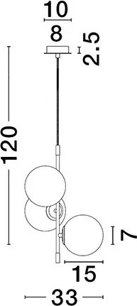 NOVALUCE 9009294 GIT Modern Led Függesztett Lámpa G9 IP20