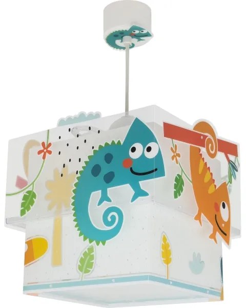 Dalber 63312 - Gyerek csillár HAPPY JUNGLE 1xE27/15W/230V