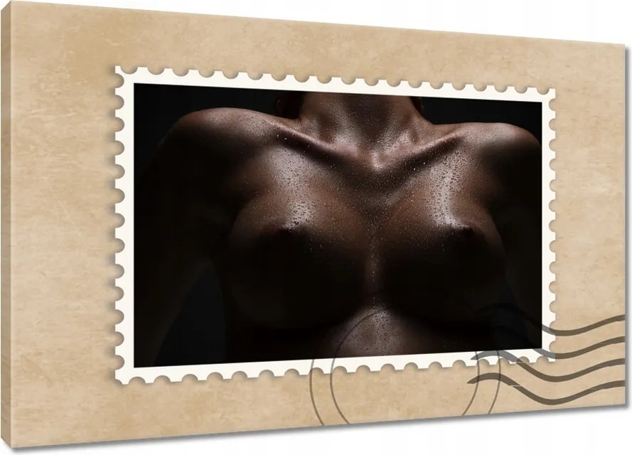 Vászonkép 60x40 Feszes mellek Akt