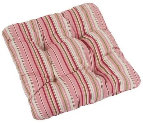 IVO Csíkos ülőke, rózsaszín, 40 x 40 cm