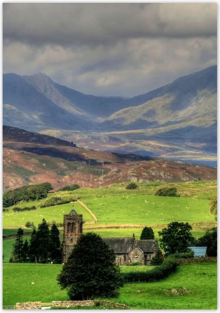 Poszterek 70x100 Hegyi tájkép