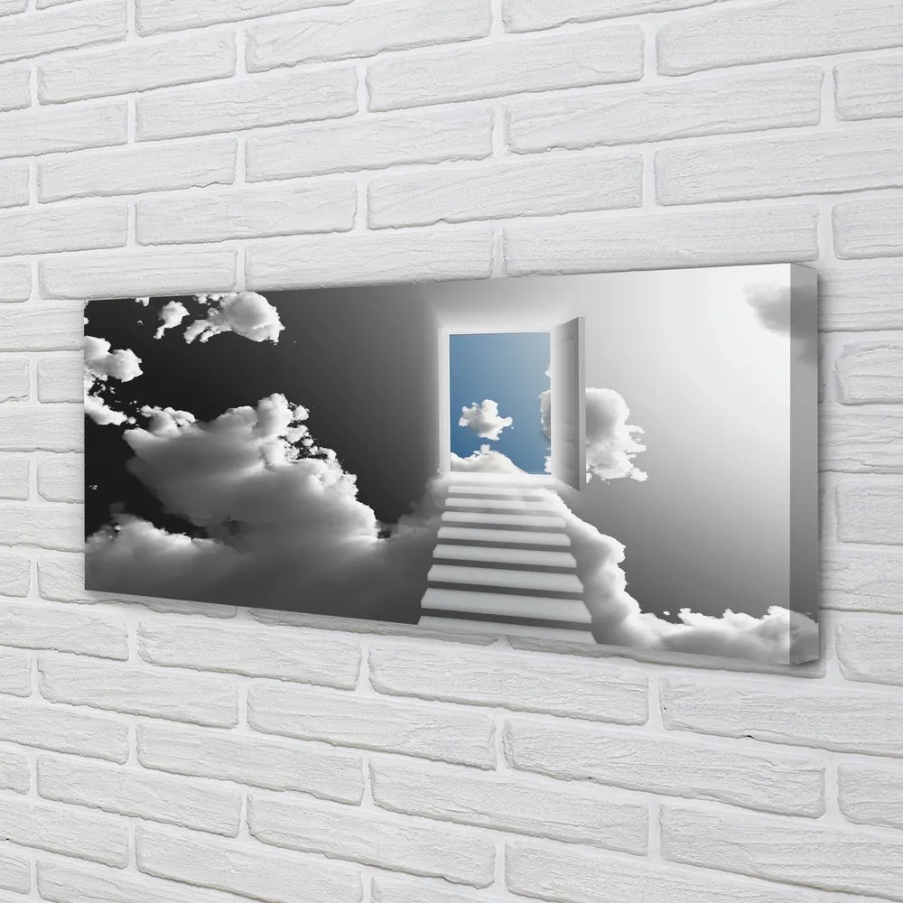 Canvas képek Sky lépcsőház ajtó 100x50 cm