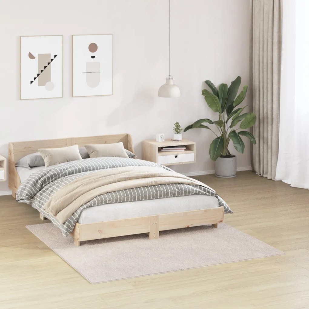 Puhaszőnyeg Magas Pile Krém 160x160 cm PP