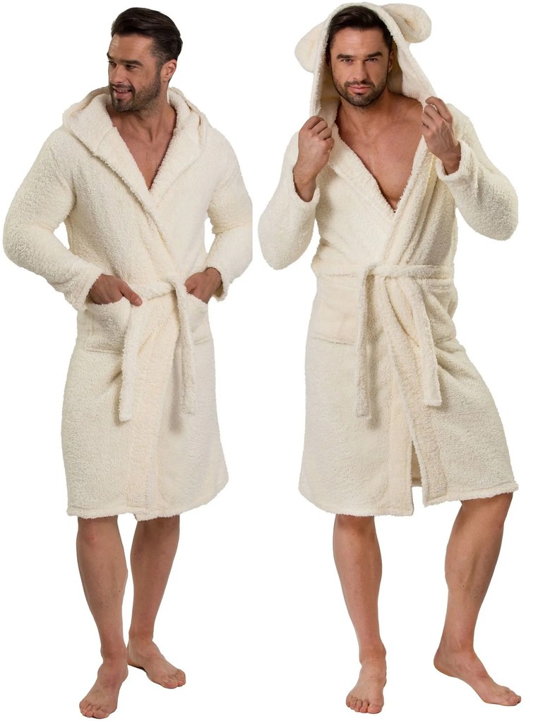 Teddy Ecru Men fürdőköpeny S/M