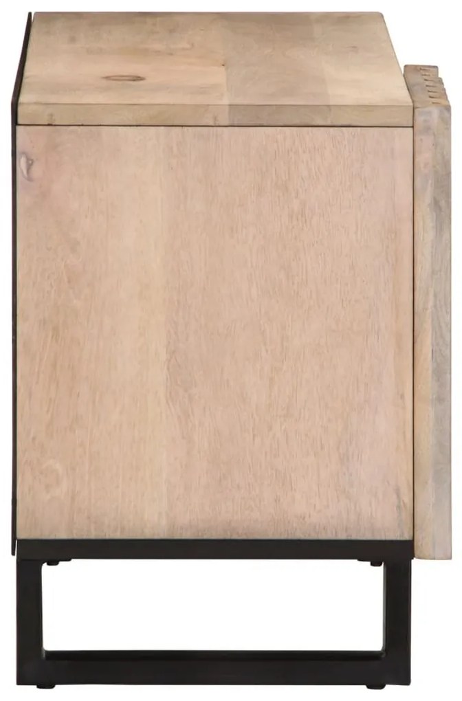 tömör mangófa TV-szekrény 80 x 34 x 46 cm