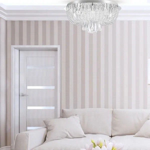 Zuma Line 19157L - Mennyezeti lámpa SENSI 8xG9/25W/230V átm. 55 cm króm