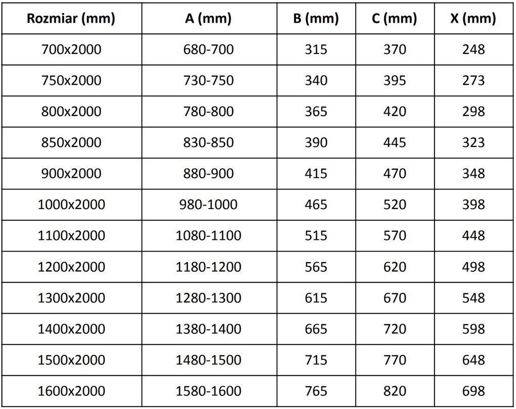 Mexen Velar, nyílásba tolóajtó 75x200 cm, 8mm átlátszó üveg, arany matt, 871-075-000-01-55