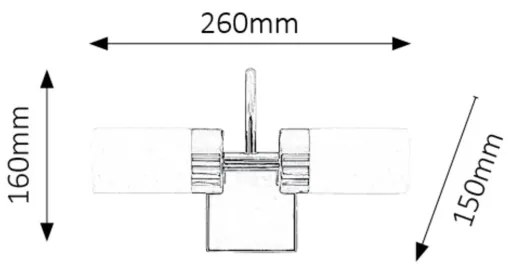 Rabalux 5714 - LED Fürdőszobai fali lámpa BETTY 2xLED/4W/230V fényezett króm