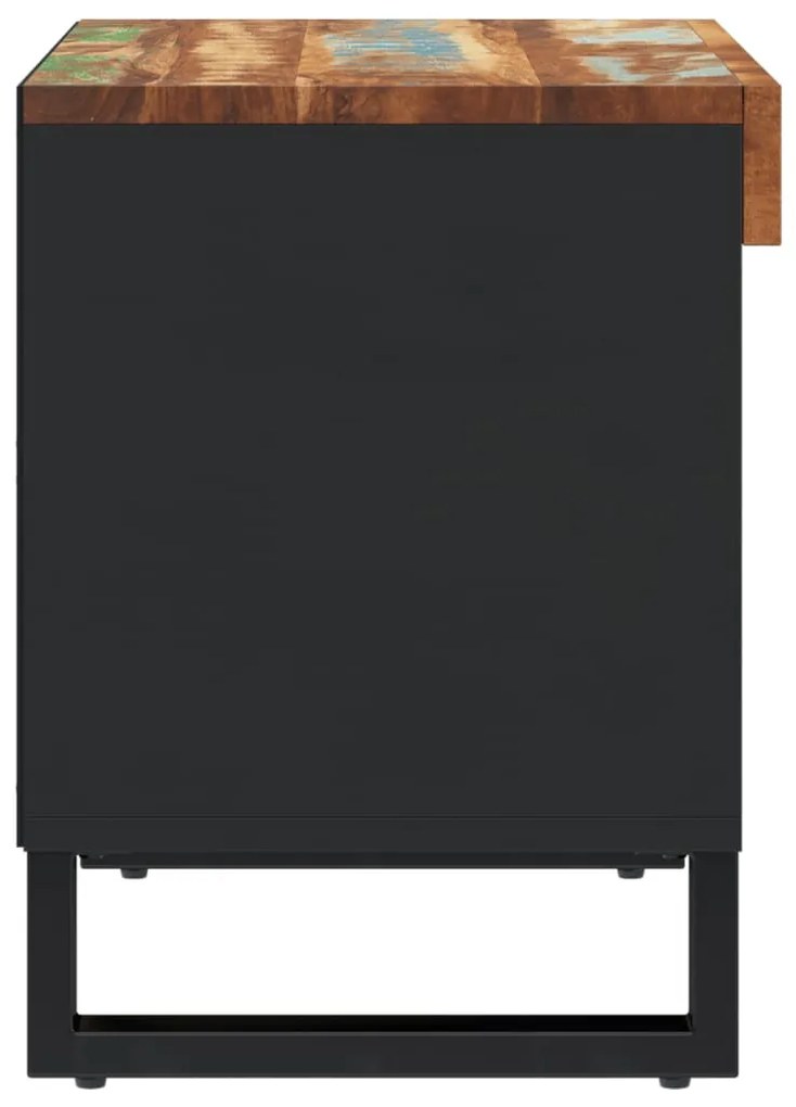 tömör újrahasznosított fa TV-szekrény 60 x 33 x 43,5 cm