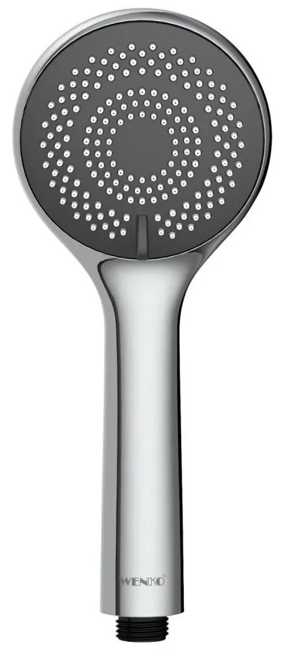 WENKO 23992100 - Zuhanyfej WATERSAVING SYSTEM 9,5x9,5 cm fényes króm/szürke