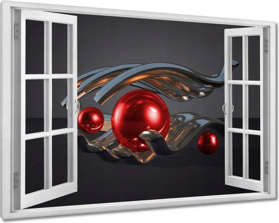 Képek 120x80 Piros golyók a kézben